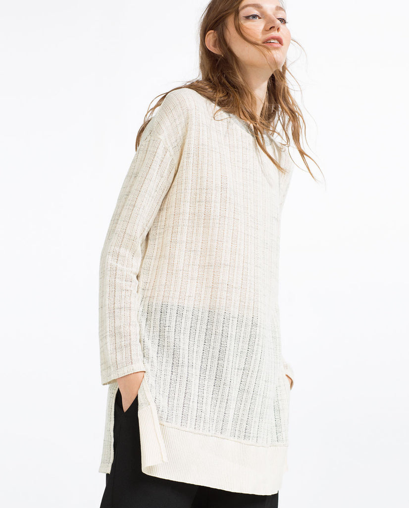 LONG MARL SWEATER