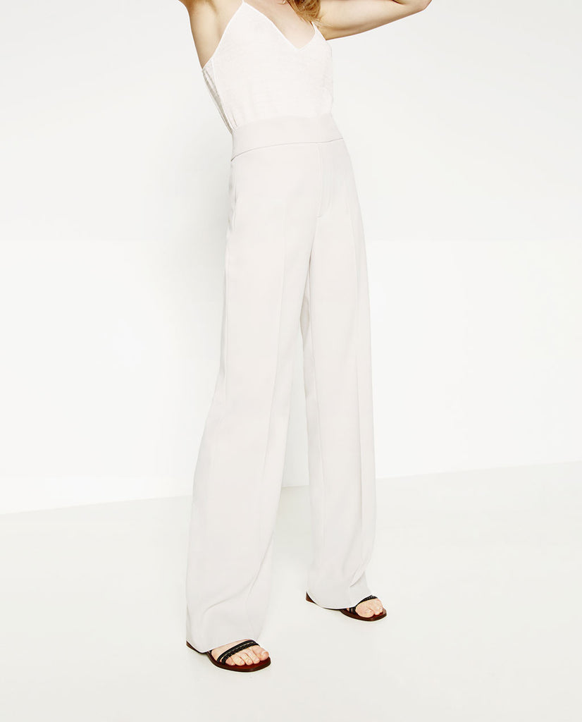 STRAIGHT LEG FLOWING TROUSERS