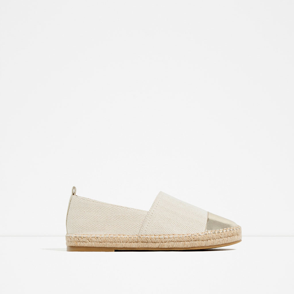 ESPADRILLES WITH TOE CAP DETAIL