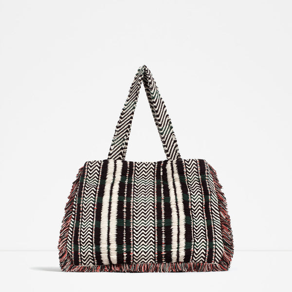 FRINGED TOTE