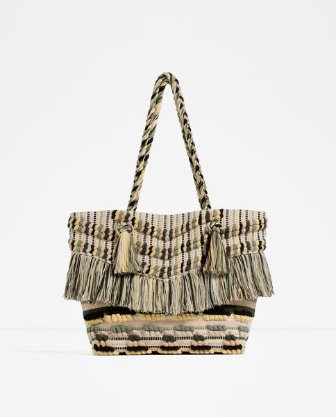 FRINGED TOTE