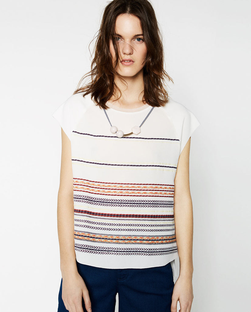 TRIBAL PRINT T-SHIRT