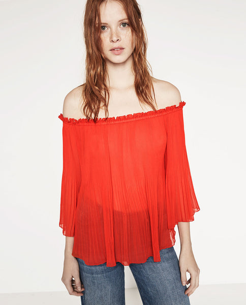 PLEATED TOP