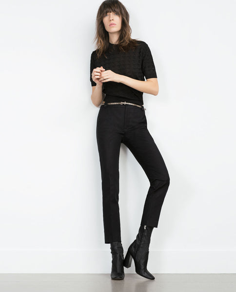 DOUBLE FABRIC TROUSERS